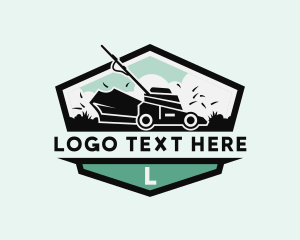 Gardening Lawn Care Mower Logo