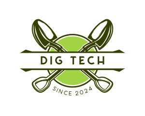 Dig - Gardening Landscape Shovel logo design