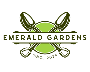 Gardening Landscape Shovel  logo design