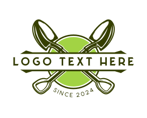 Gardening Landscape Shovel  Logo