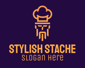 Chef Hat Mustache logo design