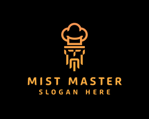 Mustache Chef Cook  logo design