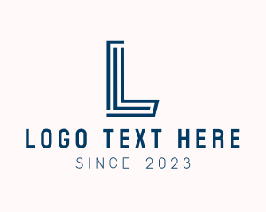 Banking - Corporate Banking Law Letter L logo design