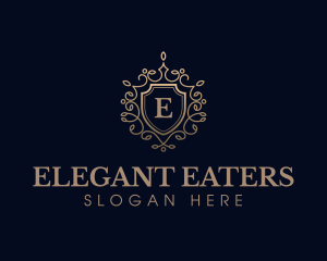 Elegant Shield Crest logo design