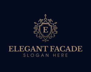 Elegant Shield Crest logo design