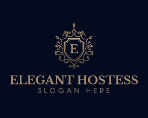 Elegant Shield Crest logo design