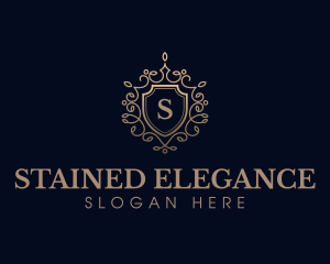 Elegant Shield Crest logo design