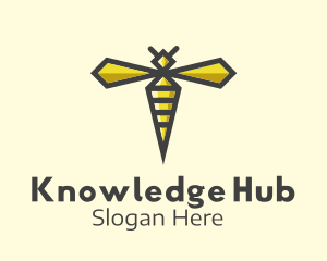 Geometric Honey Bee  Logo