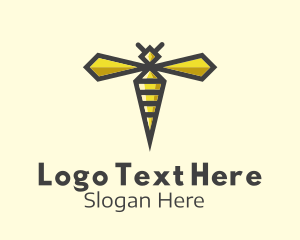 Geometric Honey Bee  Logo