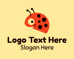 Childrens Apparel - Ladybug Garden Insect logo design