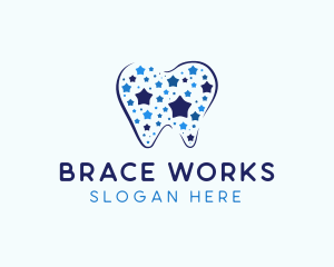 Star Dental Tooth logo design