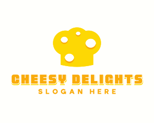 Deli Cheese Chef Toque logo design