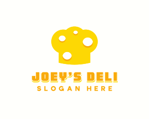 Deli Cheese Chef Toque logo design