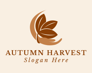 Nature Leaf Hand logo design