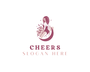 Floral Sexy Woman Logo