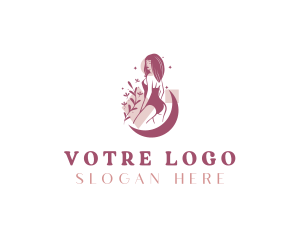 Makeup - Floral Sexy Woman logo design