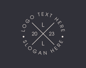 Text - Simple Hipster Business logo design