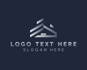 Airbnb - Roofing Realty House logo design