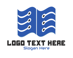 Clouding - Blue Tech Modules logo design