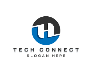 Financing - Tech Network Agency Letter H logo design