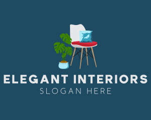 Modern Chair Furniture logo design