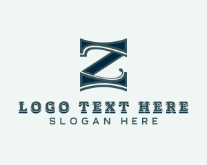 Paralegal - Retro Firm Letter Z logo design
