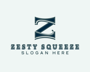 Retro Firm Letter Z logo design