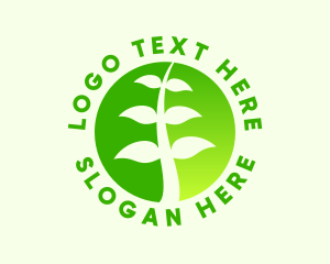 Green - Organic Vegetarian Farming logo design