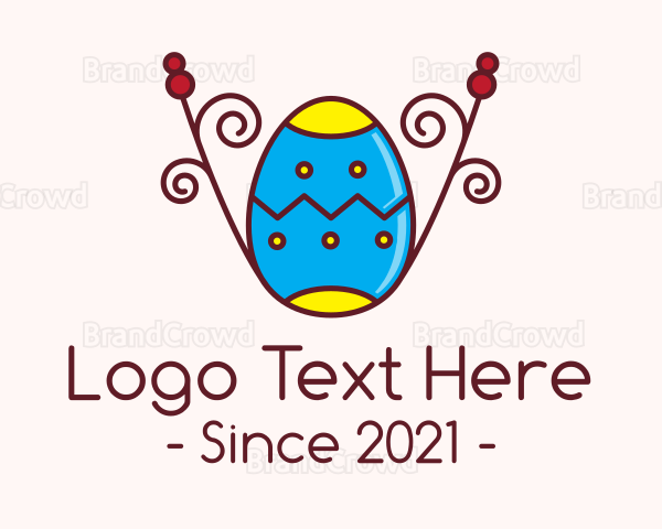 Decorative Easter Egg Logo