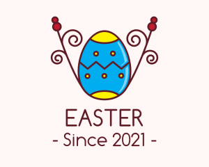 Decorative Easter Egg logo design