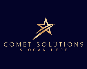 Comet - Meteor Shooting Star logo design