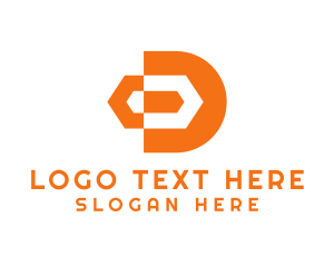 Courier Service - Modern Creative Letter D logo design