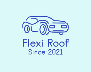 Convertible - Blue Convertible Car logo design