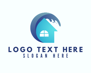 Residence - Ocean Wave Property logo design
