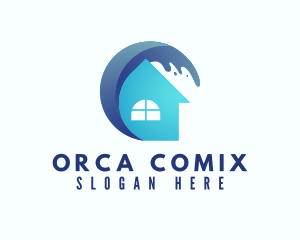 Housing - Ocean Wave Property logo design