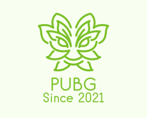 Botanical - Green Leaf Dragon logo design