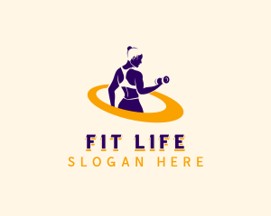 Weightlifter Fitness Gym logo design