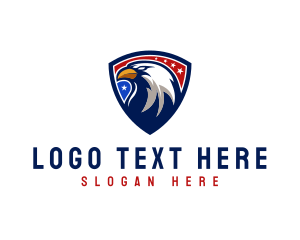 Eagle Head - Eagle Shield Patriot logo design