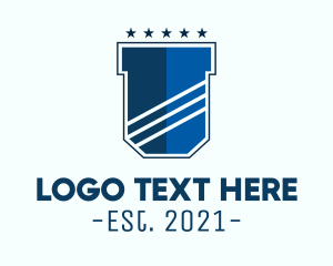 Shield - Blue Shield Crest logo design