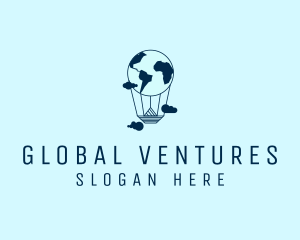 World - International World Travel Balloon logo design