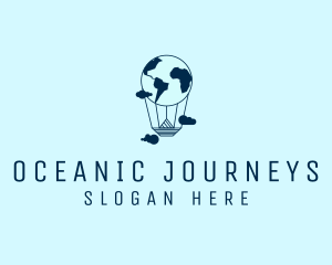 Voyage - International World Travel Balloon logo design