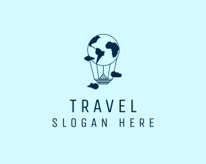 International World Travel Balloon logo design