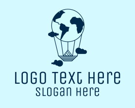 Travel - International World Travel Balloon logo design