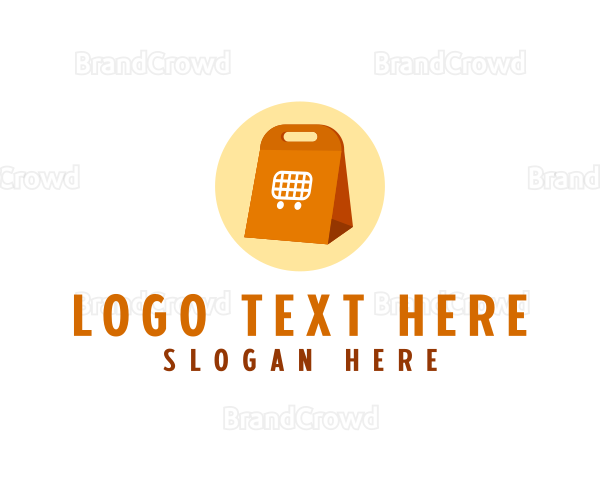 Shopping Takeout Bag Logo