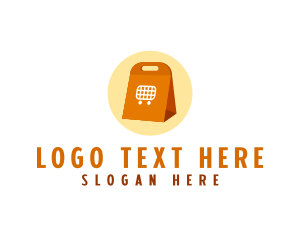 Supermarket - Shopping Takeout Bag logo design