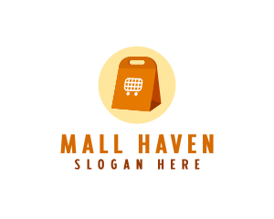 Shopping Takeout Bag logo design