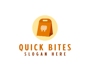 Shopping Takeout Bag logo design