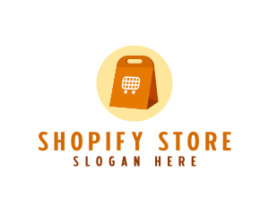 Shopping Takeout Bag logo design