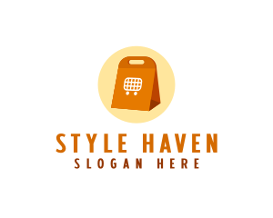Supermarket - Shopping Takeout Bag logo design