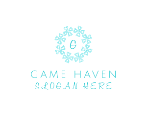 Aircon - Winter Snowflake Wreath logo design